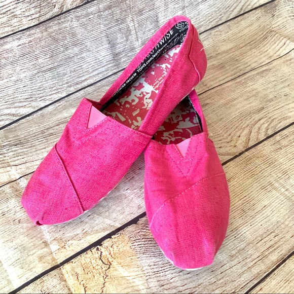 hot pink slip on sneakers